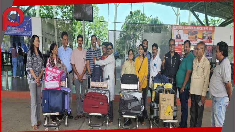 कैलाश मानसरोवर यात्रा के लिए रवाना हुआ श्रद्धालुओं का जत्था, एयरपोर्ट पर दी गई भावपूर्ण विदाई