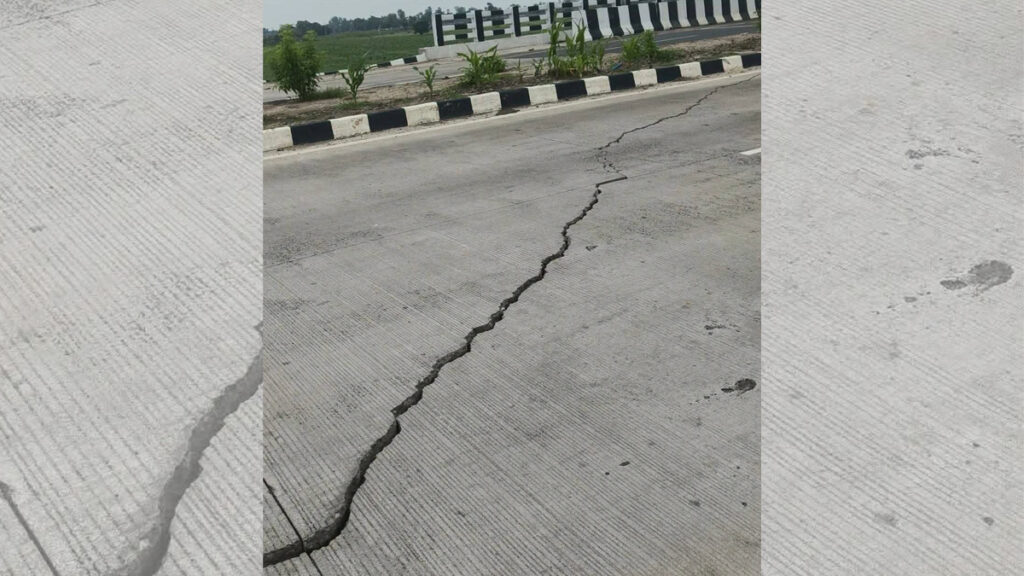 उद्घाटन से पहले 4 हजार करोड़ की फोरलेन में दरार, NHAI ने शुरू कराई जांच