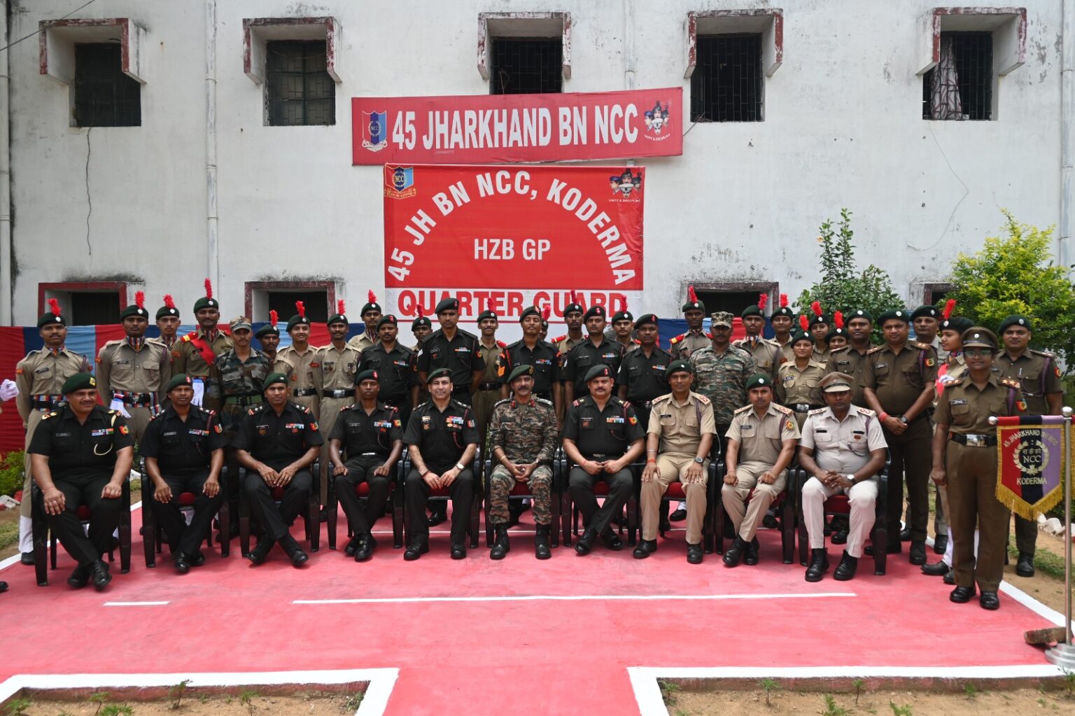 कोडरमा एनसीसी में ब्रिगेडियर दीपक गौर का भव्य स्वागत, कैडेटों को दिया बड़ा संदेश