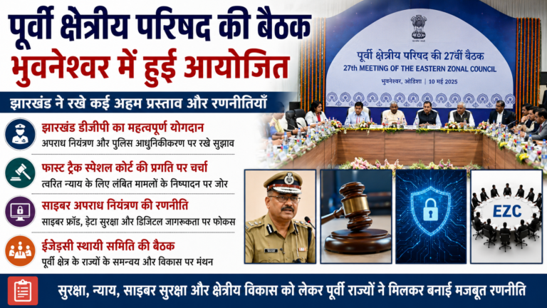 सुरक्षा, साइबर और पॉक्सो पर चार राज्यों की साझा रणनीति, झारखंड पेश करेगा तीन नवाचारी मॉडल