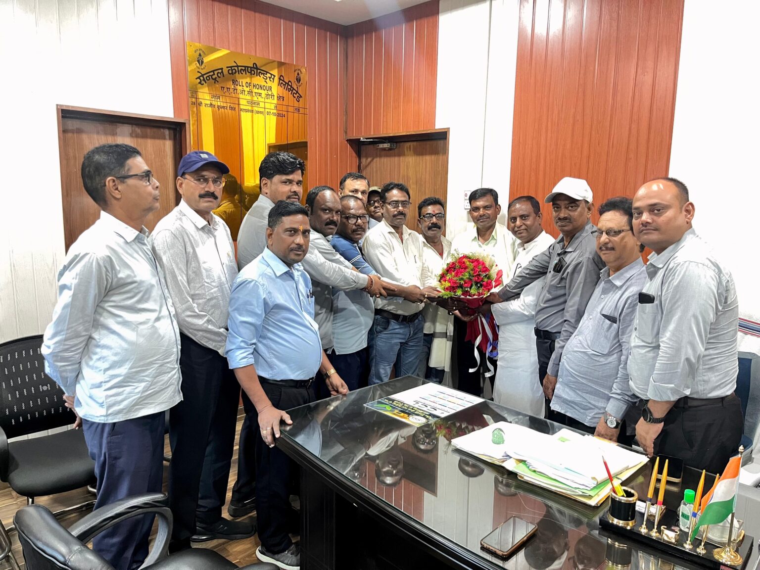 नए पीओ शैलेश प्रसाद का भव्य स्वागत, कर्मचारी कल्याण और खान विस्तार पर हुई बड़ी चर्चा