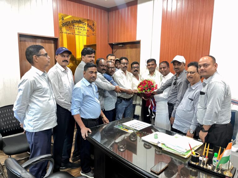 नए पीओ शैलेश प्रसाद का भव्य स्वागत, कर्मचारी कल्याण और खान विस्तार पर हुई बड़ी चर्चा