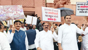 एनडीए सांसदों का संसद मार्च