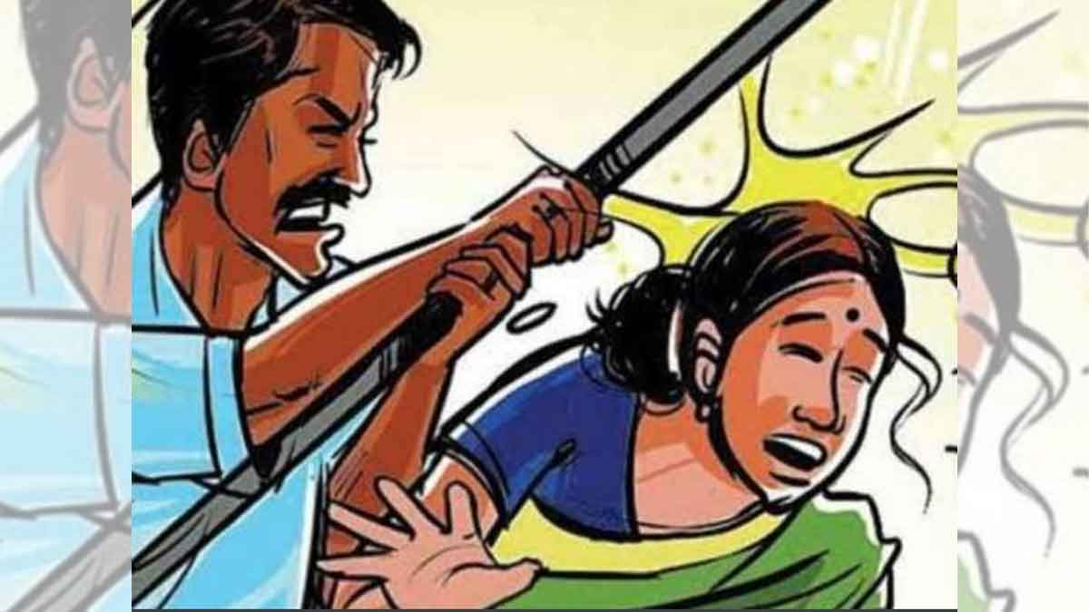 पत्नी की डंडे से पीट-पीटकर हत्या
