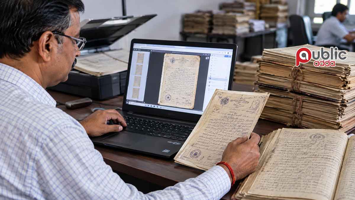 भारत के पुराने ज़मीन के रिकॉर्ड को डिजिटल बनाना