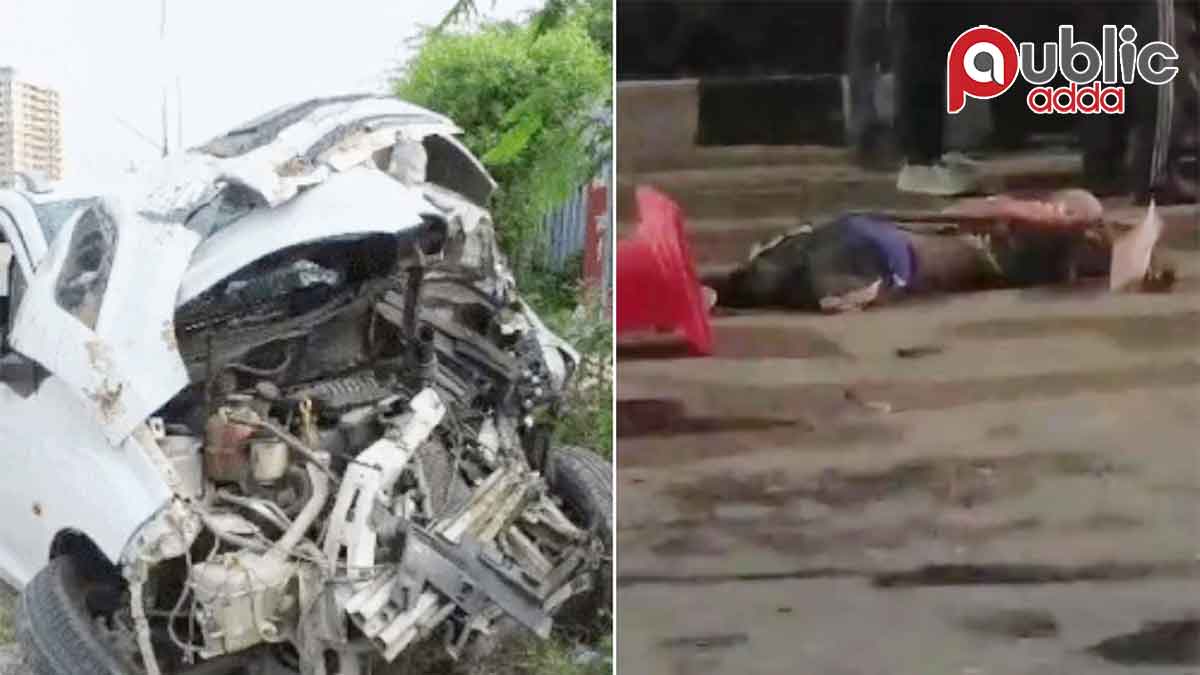 द्वारका एक्सप्रेसवे पर तेज रफ्तार कार
