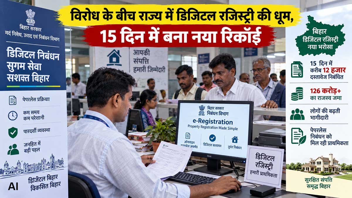 बिहार में पेपरलेस रजिस्ट्री