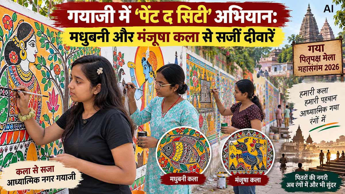 गयाजी में 'पेंट द सिटी'