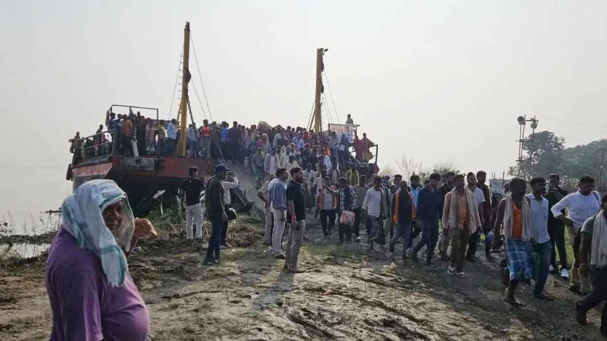 भागलपुर फेरी सेवा बियाड़ा घाट जहान्वी चौक