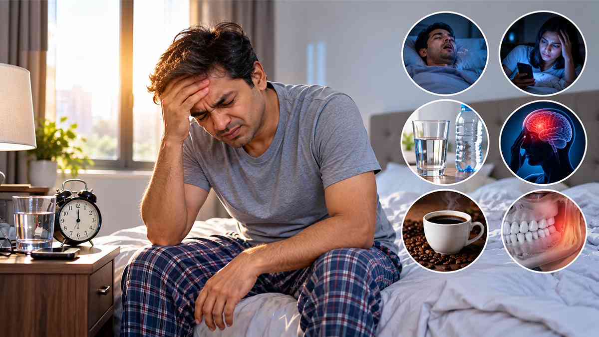 सुबह उठने पर सिरदर्द के कारण